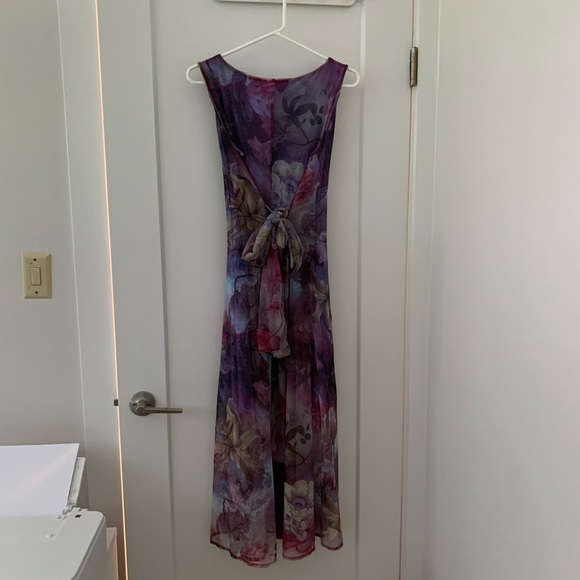 Floral Waist-Defined Dress - Picture 2 of 10